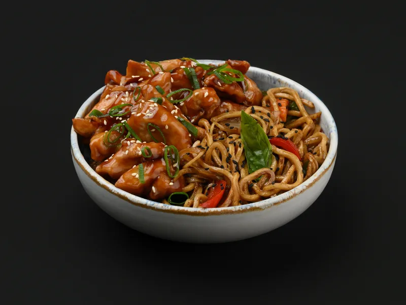 Chicken Nouilles Sautées Aux Légumes