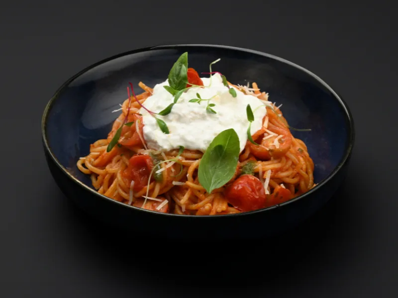 Pasta Stracciatella Al Pomodoro