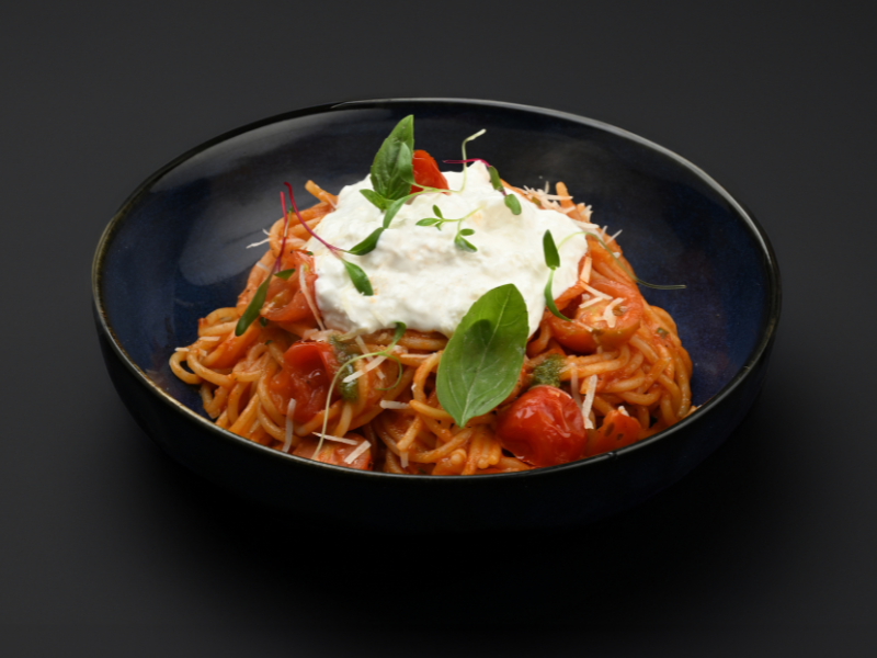 Pasta Stracciatella Al Pomodoro